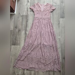 Alter'd State Blush Pink Maxi Dress Size Small